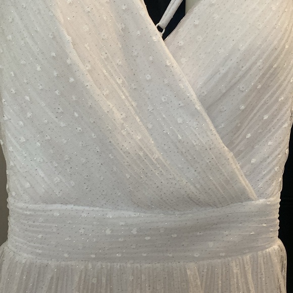 White sparkled mini dress. - Picture 2 of 3